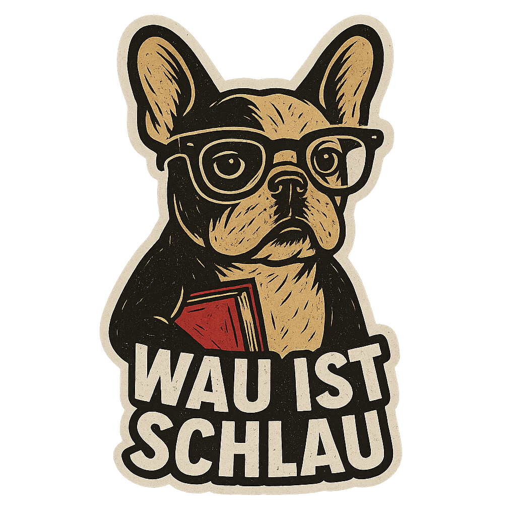 Sticker Wau ist schlau